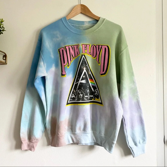Pink Floyd Tie Dye Graphic Pullover Sweatshirt - Picture 2 of 8